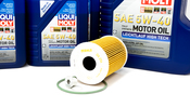 Porsche Engine Oil Change Kit (5W-40) - Liqui Moly/Mahle 970POILKT2