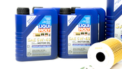 Porsche Engine Oil Change Kit (5W-40) - Liqui Moly/Mahle 970POILKT2