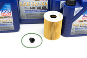 Porsche Engine Oil Change Kit (5W-40) - Liqui Moly/Mahle 9912OILKT2