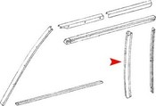 Mercedes Convertible Top Seal - URO Parts 1077250566