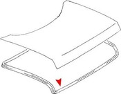 Mercedes Trunk Lid Seal - URO Parts 1077580098