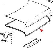 Mercedes Trunk Lid Seal - URO Parts 1147580098