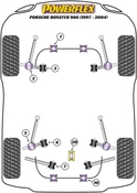 Porsche Control Arm Bushing Set - Powerflex PFF57-502