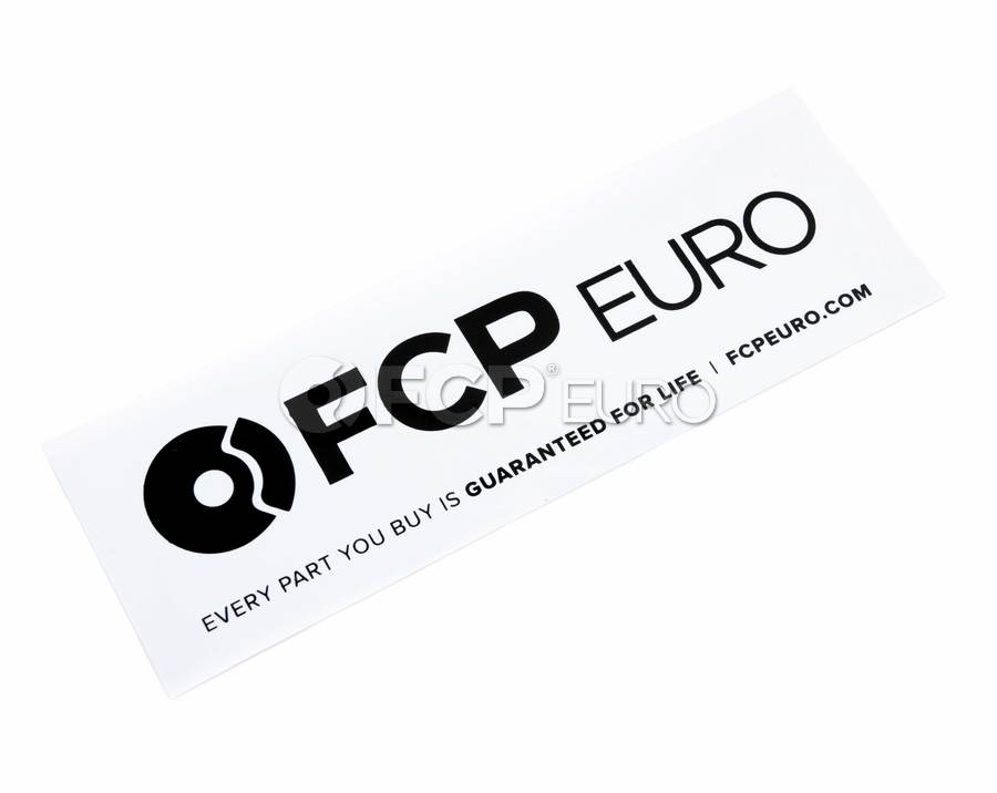 FCP Euro Bumper Sticker (White) - FCP 577852 | FCP Euro