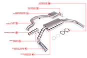 Audi Performance Catback Exhaust System - Unitronic UH028EXA