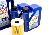 Porsche Engine Oil Change Kit (5W-40) - Liqui Moly/Mahle 970POILKT5