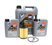 Porsche Engine Oil Change Kit (5W-30) - Liqui Moly 92ABASEOILKT