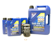 Porsche Engine Oil Change Kit (0W-40) - Liqui Moly/Genuine 991GT3OILKT3