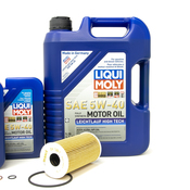 Porsche Engine Oil Change Kit (5W-40) - Liqui Moly/Mahle 9971OILKT2