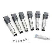 VW Ignition Coil & Spark Plug Service Kit - Genuine VW KIT-022905715BKT