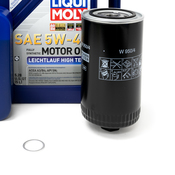 VW Oil Change Kit 5W40 - Liqui Moly / Mann W9504KT2