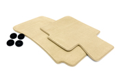 BMW Set Of Floor Mats Velours (Beige) - Genuine BMW 51477059132