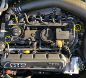 Audi Engine Cover Grommets - 034Motorsport 0341ZZ1002