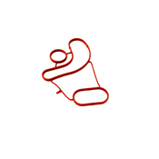 Mercedes Engine Oil Cooler Gasket - Genuine Mercedes 6111840280