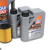 BMW 5W30 Oil Change Kit - Liqui Moly 11427542021KT3