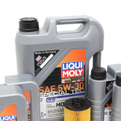 BMW 5W30 Oil Change Kit - Liqui Moly 11427542021KT3