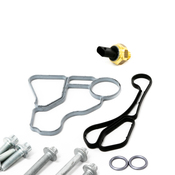BMW Engine Oil Filter Housing Gasket Kit - 11428637821KT5