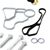 BMW Engine Oil Filter Housing Gasket Kit - 11428637821KT5