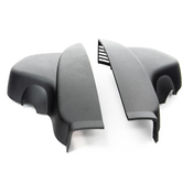 BMW Set Of Covers Mirror Baseplate (Black) - Genuine BMW 51169177206