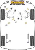 Volvo Control Arm Bushing Set - Powerflex PFF88-101BLK