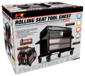 2-Drawer Rolling Mechanics Tool Box Seat - Performance Tool W85024