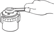 2-1/2" x 3-1/8" Oil Filter Wrench - Lisle 63600