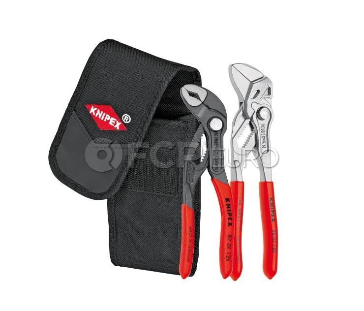 2-Piece Mini Cobra and Pliers Wrench in Belt Pouch - Knipex