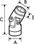 3/8" Drive 6 Point SAE Flex Socket 3/4" - Gearwrench 80349