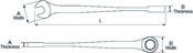 15mm 12 Point XL X-Beam™ Ratcheting Combination Wrench - Gearwrench 85815