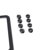 BMW License Plate Frame (Black Stainless) - Genuine BMW 82120010398