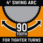 1/4" Drive 90-Tooth Dual Material Locking Flex Head Teardrop Ratchet 8" - Gearwrench 81016T