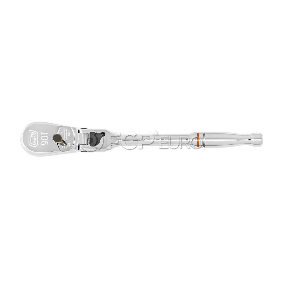 3 Pc. 1/4", 3/8" & 1/2" Drive 90-Tooth Locking Flex Head Teardrop Ratchet Set - Gearwrench 81276T