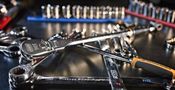 3 Pc. 1/4", 3/8" & 1/2" Drive 90-Tooth Locking Flex Head Teardrop Ratchet Set - Gearwrench 81276T