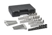 84 Pc. 1/4", 3/8" & 1/2" Drive Hex/Ball End Hex/Tamper Proof Torx®/External Torx®/Torx® SAE/Metric Bit Set - Gearwrench 80742