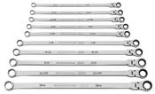 10 Pc. 120XP™ Universal Spline XL Flex Head GearBox™ Ratcheting SAE Wrench Set - Gearwrench 86142