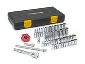 51 Pc. 1/4" Drive 6 Point 120XP™ Standard & Deep SAE/Metric Mechanics Tool Set - Gearwrench 80300P