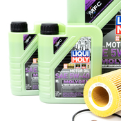 BMW 5W40 Oil Change Kit - Liqui Moly Molygen 11427512300KT6