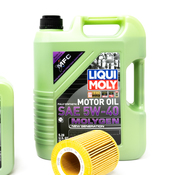 BMW 5W40 Oil Change Kit - Liqui Moly Molygen 11427512300KT6