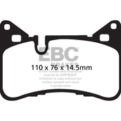 Mercedes Brake Pad Set - EBC Yellowstuff DP42117R
