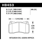 Volvo Disc Brake Pad Set - Hawk 32373169