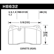 VW Brake Pad Set - Hawk HB632F.586