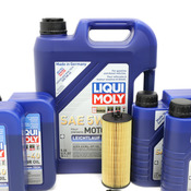 Mercedes Oil Change Kit 5W-40 - Liqui Moly 2781800009.9L.Dual