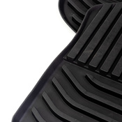 BMW Black All-Weather Floor Mat Set Rear (F10) - Genuine BMW 51472153889