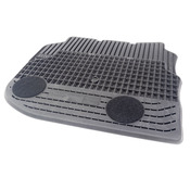 BMW Black All-Weather Floor Mat Set Rear (F10) - Genuine BMW 51472153889