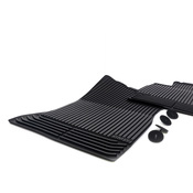 BMW Black All-Weather Floor Mat Set Front (F10) - Genuine BMW 51475B70A00