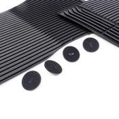BMW Black All-Weather Floor Mat Set Front (F10) - Genuine BMW 51475B70A00