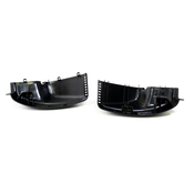 BMW Set Of Covers Mirror Baseplate (Black) - Genuine BMW 51169177204