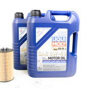 Audi Engine Oil Change Kit - Liqui Moly 079198405AKT7