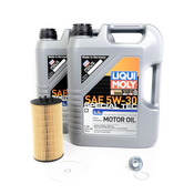 Audi Engine Oil Change Kit - Liqui Moly 079198405AKT9