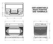 Group 47 H5 Battery - Odyssey Performance 47-650